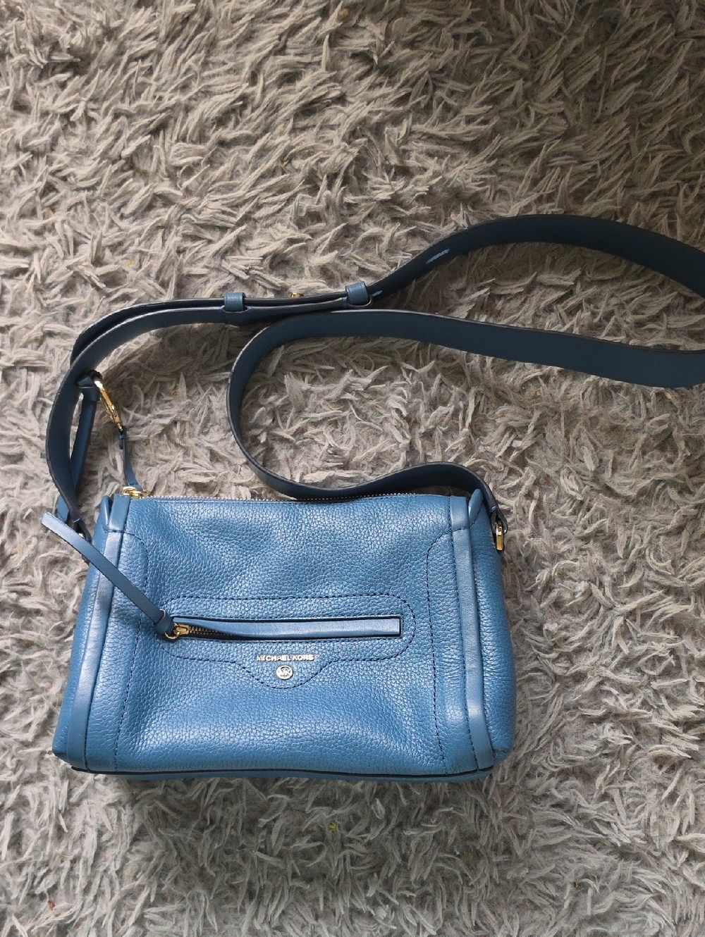 NWT Michael Kors Small Carine Leather Handbag